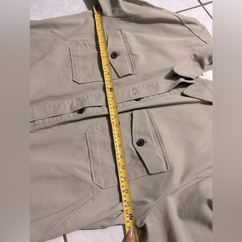 H&M beige heavyweight spring jacket light tan size L - Picture 13 of 13